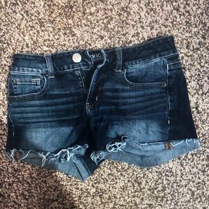Dark Blue Denim Women Shorts